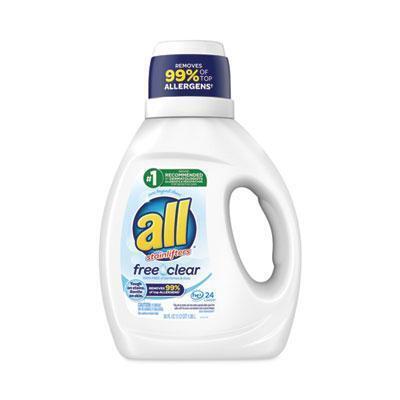 All® Ultra Free Clear Liquid Detergent, Unscented, 36 Oz Bottle, 6/carton 73943 
