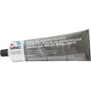 U. S. Chemical and Plastics 32035 H Red Glazing Putty- Tube