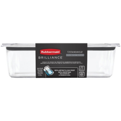 Rubbermaid Brilliance 9.6 C. Clear Rectangle Food Storage Container 2183415 