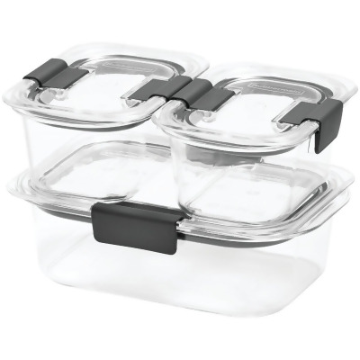 Rubbermaid Brilliance 6-Piece Clear Food Storage Container Set 2183398 