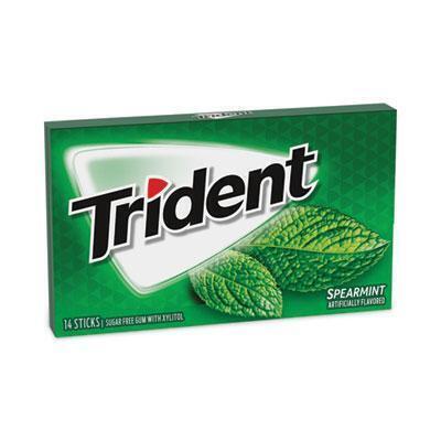 Trident® CANDY,GUM,SPEARMINT,12PK 131109 