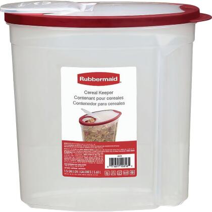  Rubbermaid Cereal Keeper Container, 1.5-Gallon : Home & Kitchen