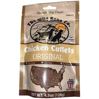 The Wild Bone Company Original Chicken Cutlet Dog Treat, 4.5 Oz. 1970.6 Pack of 12 