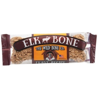 The Wild Bone Company Elk Bone Feast Dog Treat, 1 Oz. 1821 Pack of 24 