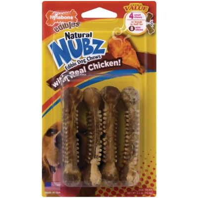 Nylabone Natural Nubz Chicken Small Dog Treats (4-Pack) NEN201VP4W 