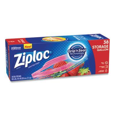Ziploc® BAG,ZIPLOC,GALLON,38CT 351154BX 