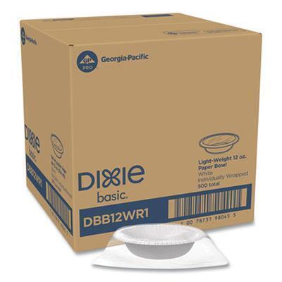 Dixie® BOWL,LW,12OZ,500,WH DBB12WR1 