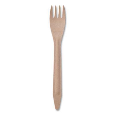 Eco-Products® Wood Cutlery, Fork, Natural, 500/Carton EP-S212-W 