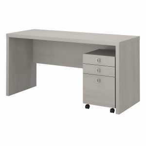 UPC 042976154578 product image for Office by kathy ireland® Echo Credenza Desk with Mobile File Cabinet Ech003gs -  | upcitemdb.com