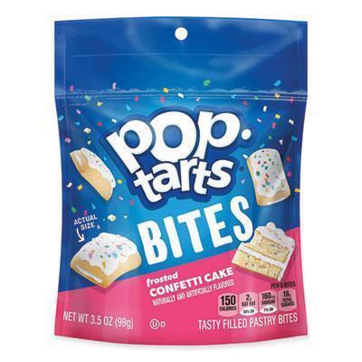 Kellogg\\'s® Pop Tarts Bites, Confetti Cake, 3.5 oz Bag, 6/Carton KEE25063 