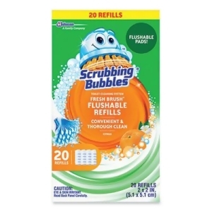 Scrubbing Bubbles Fresh Brush Toilet Cleaning System  Flushable Refill  20 count