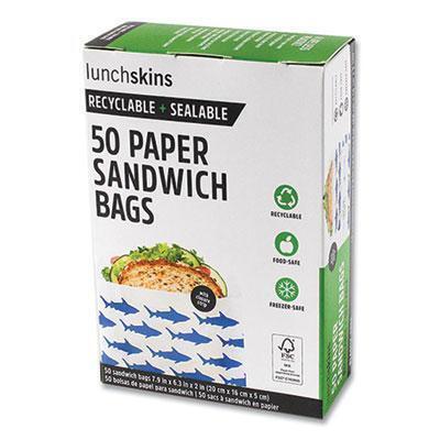 lunchskins BAG,SANDWICH,BE/WHT,50/BX 854735005904 
