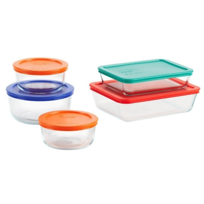 Pyrex Simply Store Glass Storage Bakeware Set (10-Piece) 1091198 Pack of 2 