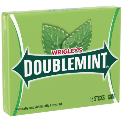 Wrigley's Doublemint Spearmint Chewing Gum (15-Piece) 1735 Pack of 10 