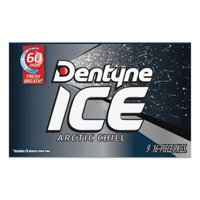 Dentyne Ice® Sugarless Gum, Arctic Chill, 16 Pieces/pack, 9 Packs/box AMC31240 