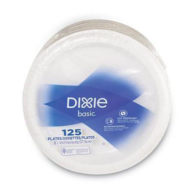 Dixie® Paper Dinnerware, Plates, White, 8.5