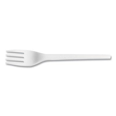 Vegware™ White CPLA Cutlery, Fork, 1,000/Carton VW-FK6.5 