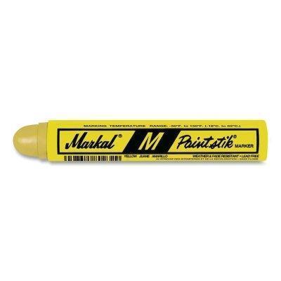 Paintstik M and M-10 Marker, 11/16 in X 4.75 in L, Yellow, M 