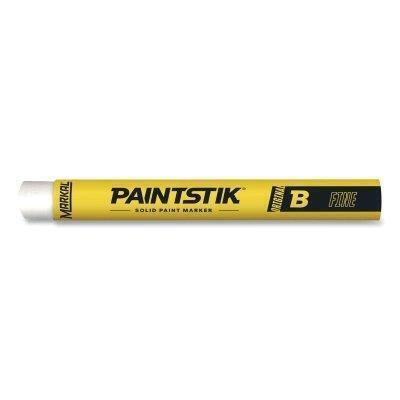 Paintstik Original B Solid Paint Marker, 3/8 in dia, 4-3/4 in L, White 