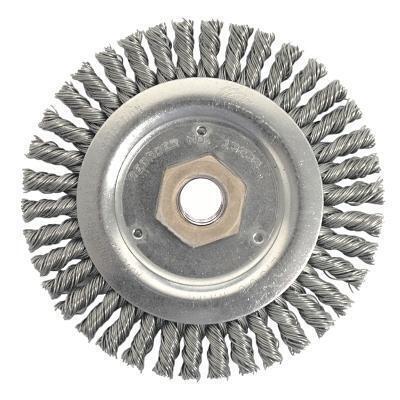 Roughneck Stringer Bead Wheel, 4-1/2 in dia x 3/16 in W Face, 0.020 in Steel Wire, 15000 RPM 