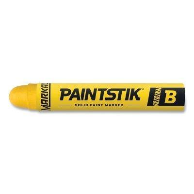 Paintstik Original B Solid Paint Marker, 11/16 in dia, 4-3/4 in L, Yellow 