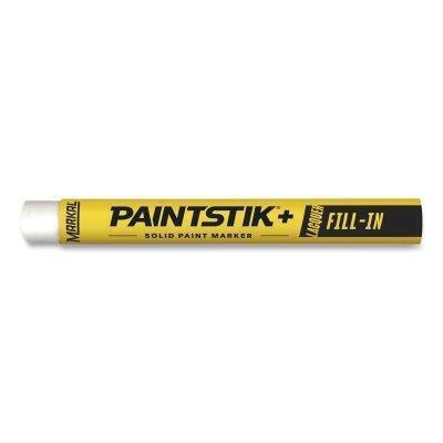 Paintstik+ Lacquer Fill-In Solid Paint Marker, 3/8 in x 4.25 in L, White 