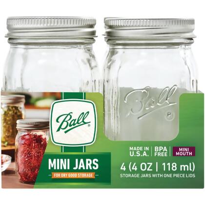 Mason Jars, 4-Pack (12 oz)