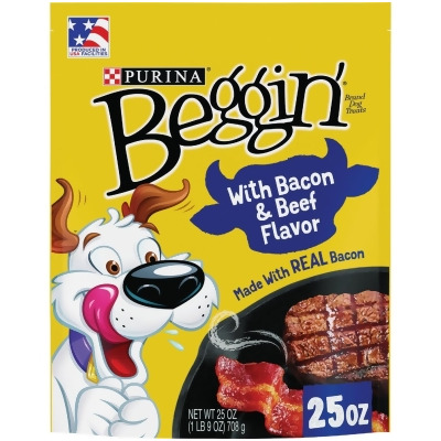 Purina Beggin' Strips Bacon & Beef Flavor Chewy Dog Treat, 25 Oz. 381085 