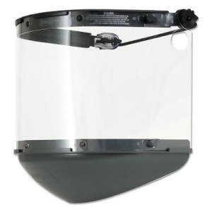 Dual Crown Faceshield System, Uncoated, Clear, 16-1/2 in W x 4 in H
