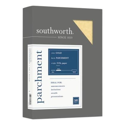 Southworth Paper,Parchment,24No,Gold,PK500 994C