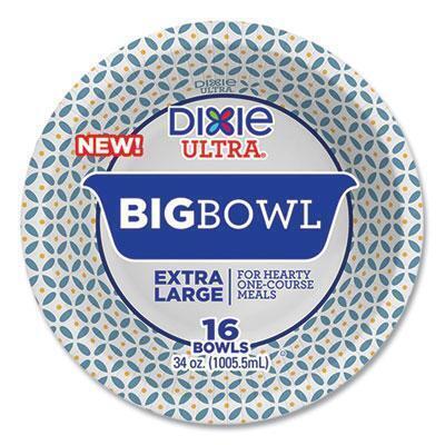 Dixie® Ultra® Heavy-Duty Big Bowls, 34 Oz, Multicolor, 16/pack 16223 