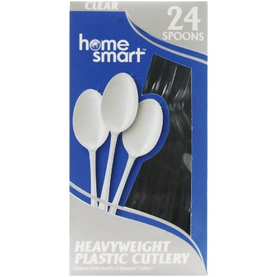 Home Smart Heavy Duty Plastic Spoons (24-Piece) 88807 Pack of 24 