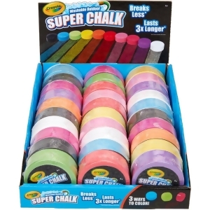 UPC 071662216689 product image for Crayola Outdoor Super Chalk - Assorted - 30 / Set - All | upcitemdb.com