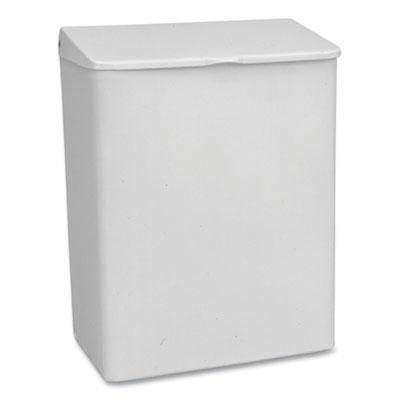 Impact® Enamel Feminine Napkin Receptacle, Metal, White 25033000 