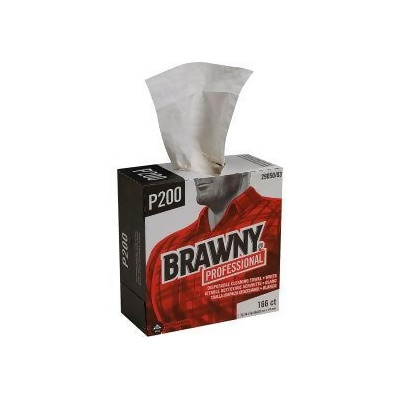 Brawny Professional P200 Disposable Cleaning Towels Tall Box White 830 Towels/Ca 