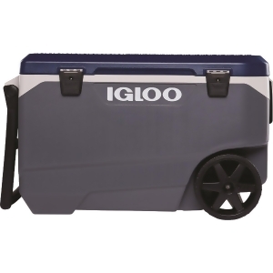 UPC 034223345471 product image for Igloo MaxCold Latitude 90 Qt. 2-Wheeled Cooler, Ash Gray & Aegean Sea 34547 - Al | upcitemdb.com