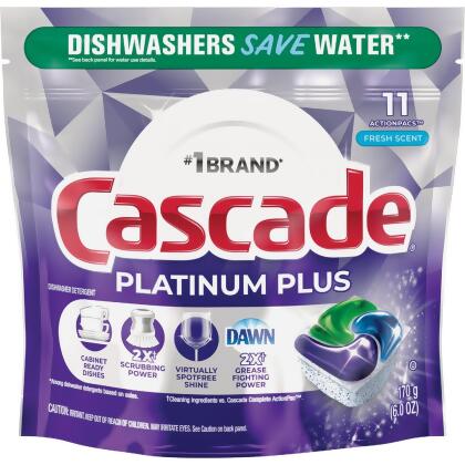 Cascade Platinum Plus Action Pacs Dishwasher Detergent (11-Count) 3077206481 