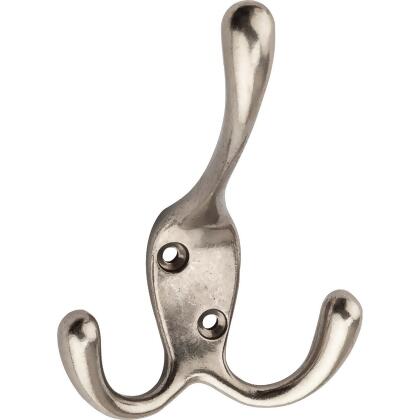 National Satin Nickel Triple Robe Hook N337-208 