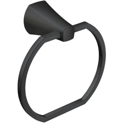 Moen Lindor Towel Ring, Matte Black MY8786BL 