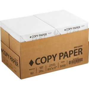 Staples 8.5 In. x 11 In. 20 Lb. White Copier Paper, 5000 Sheets 324791 - All