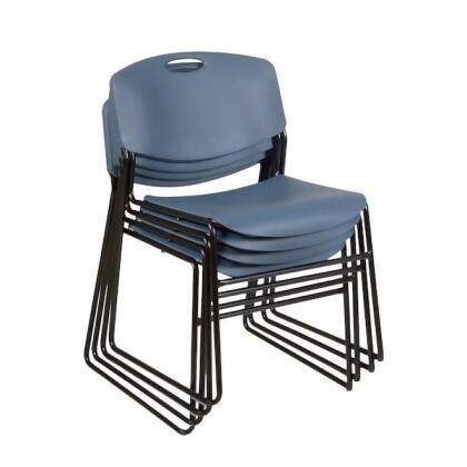 Zeng Stack Chair,Zeng Style,Blue,PK4 4400BE4PK 