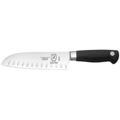 Mercer Cutlery Santoku Knife,7 in Blade,Black Handle M20707 