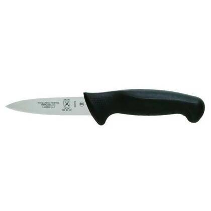 Mercer Cutlery Paring Knife,3 1/2 in Blade,Black Handle M22003 