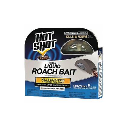 Hot Shot Roach Bait Trap,Bait Box,PK6 HG-95789 