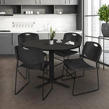Regency Zeng Stack Chairs,Black,PK8 4400BK8PK 