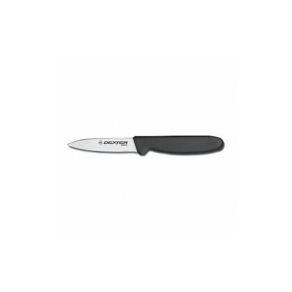 Dexter Russell Paring Knife,3 in Blade,Black Handle 31611B 