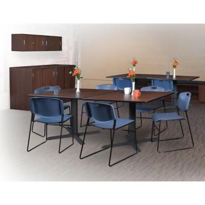 Regency Zeng Stack Chairs,Blue,PK8 4400BE8PK 