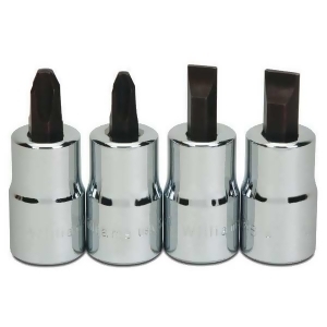 UPC 662459918222 product image for Williams Screwdriver Bit Socket Set,1/2 D,4pcs. Wsssp-4rc - All | upcitemdb.com