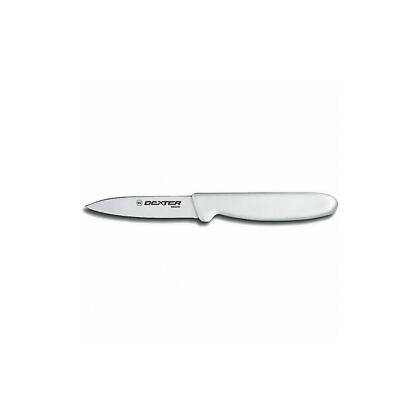 Dexter Russell Paring Knife,3 1/2 in Blade,White Handle 31611 