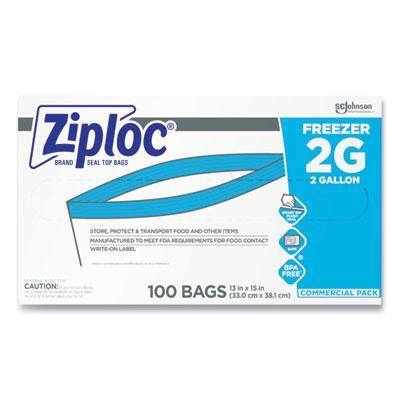 Ziploc® Zipper Freezer Bags, 2 gal, 13